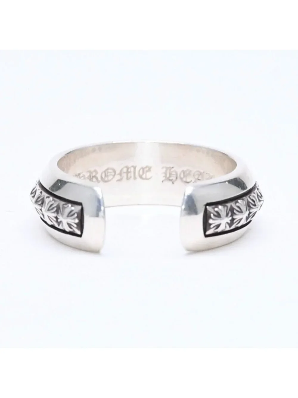 Chrome Hearts CH Plus Pyramid Open Band CH Ring